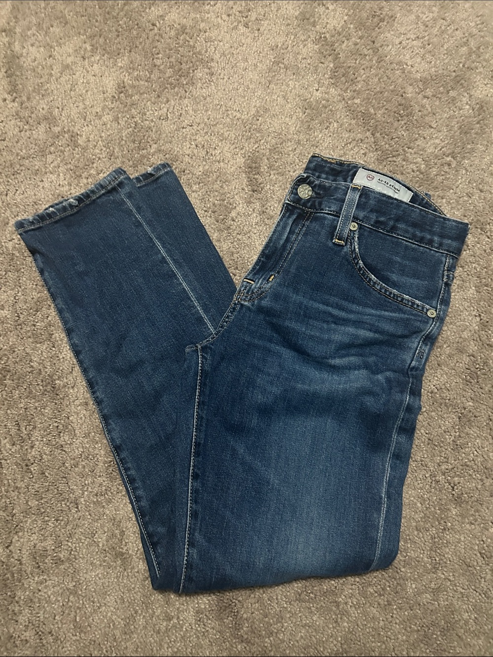 Ag Adriano Goldschmied Dark Blue Boyfriend Jeans